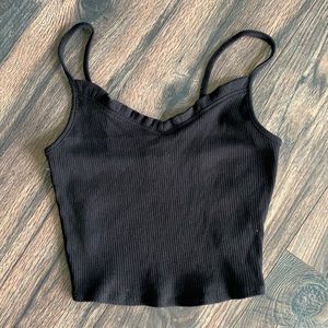 Black crop top